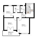 Grundriss Skizze Haus 1 OG - 