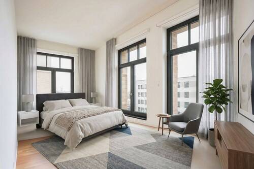 Schlafzimmer mit Einrichtungsbeispiel - 3 Zimmer Etagenwohnung zum Kaufen in Potsdam