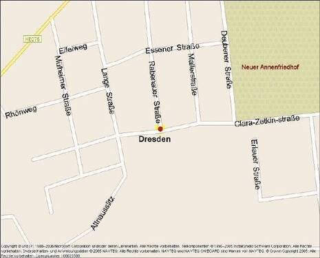 Kartenausschnitt - 2 Zimmer Etagenwohnung zur Miete in Dresden