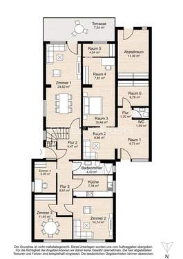 Erdgeschoss vermietetes Haus - 