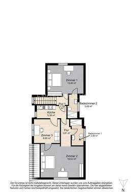 Obergeschoss vermietetes Haus - 