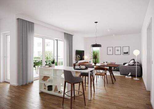 High5_Wohnbeispiel1 - Etagenwohnung mit 57,30 m&sup2; in Hanau-Steinheim zum Kaufen