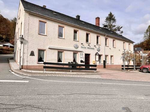 Vorderansicht_ - 9 Zimmer Hotel, Pension, Gasthof zum Kaufen in Deutschneudorf / Oberlochmühle