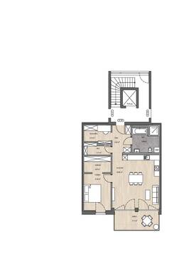 Grundriss Wohnung 8 - ***Wohnen mit Wohlfühlfaktor*** - VIO Pentling Großberg ~ Parzelle 9 - Wohnung 8
