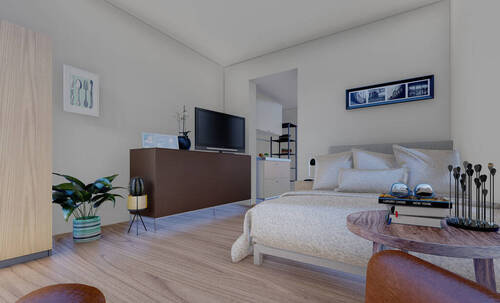 Einrichtungsbeispiel WohnPlus Apartment - 1 Zimmer Etagenwohnung zur Miete in Gera