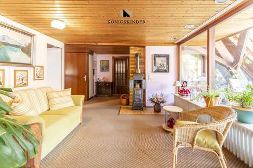 Haus 23 - Wohn,- Essbereich mit Kaminofen DG - 