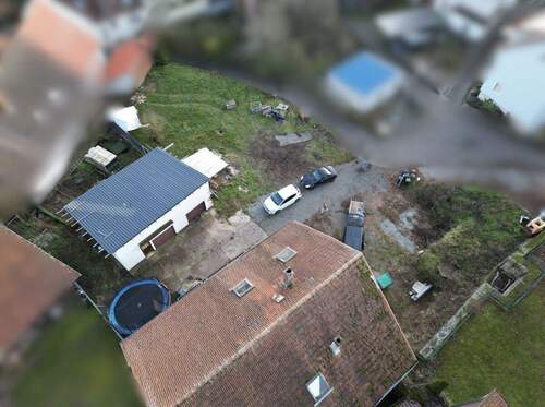 Drohnenansicht - 3 Zimmer Doppelhaushälfte in Rothselberg