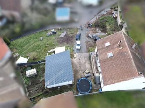 Drohnenansicht - Doppelhaushälfte mit 90,00 m&sup2; in Rothselberg zum Kaufen