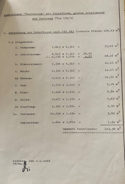 Flächenberechnung (ohne DG) - 