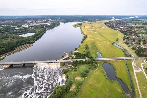 Drohnenaufnahme Geesthacht - Fischtreppe - 