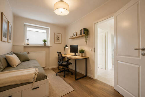 Büro - Gast - Kind Musterwohnung gestaged - 