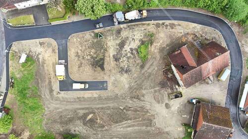 Luftbild - Baugrundstück für ein Einfamilienhaus mit max. 2 Wohneinheiten in Salem-Rickenbach am Bodensee