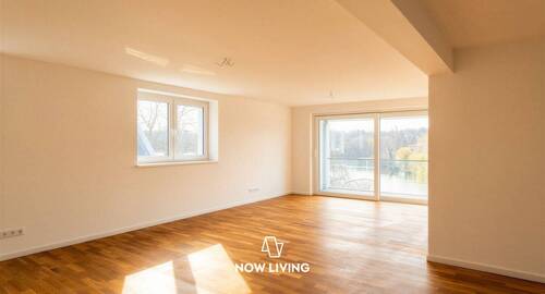 Küche & Wohnzimmer - Provisionsfrei! Stilvolles Wohnen am See: Hochwertige 4-Zimmer-Wohnung mit zwei Bädern und Loggien