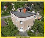 Rückansicht mit Sonnenterrasse - Hohen Neuendorf! Einfamilienhaus mit gefragten Attributen der klassischen Bauhaus-Architektur
