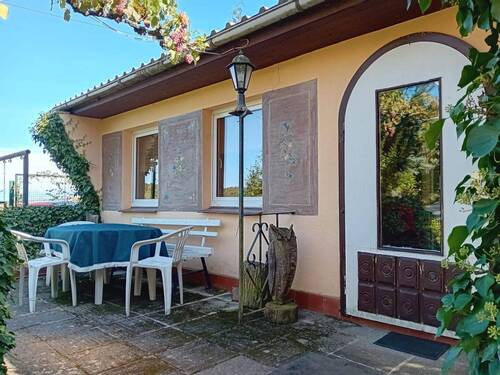 Terrasse - Erholungsgrundstück mit Bungalow in Lengefeld (Sangerhausen)