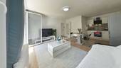 Wohnzimmer - Etagenwohnung mit 52,00 m&sup2; in Münster zum Kaufen