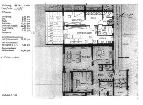 2-Zimmer-Wohnung - 