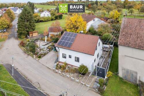 Luftbild - 4 Zimmer Einfamilienhaus in Langenau