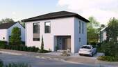 Ansicht Eingang Walmdach - 