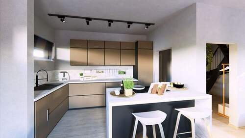 Ansicht Küche - 3 Zimmer Einfamilienhaus zum Kaufen in Porta Westfalica