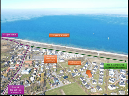 Ostsee und Strand - Ferien- & Zweitwohnsitz in Strandnähe: Möbliert mit Terrasse & Kamin - nur 200 m zum Meer