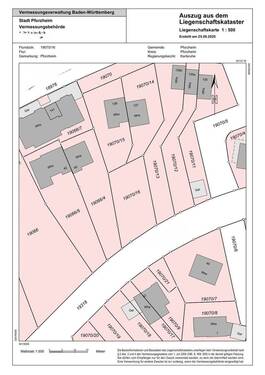 Auszug aus dem Liegenschaftskataster - 
