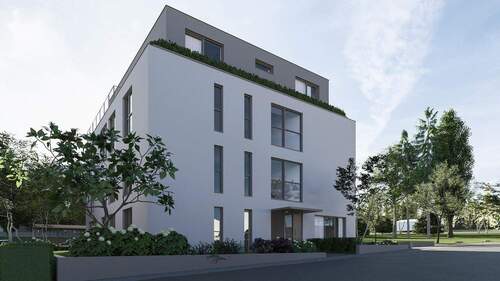 Visualisierung Vorderansicht - 3 Zimmer Etagenwohnung in Bad Vilbel
