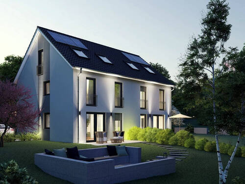 Hausansicht-2 - 6 Zimmer Doppelhaushälfte in Neuried