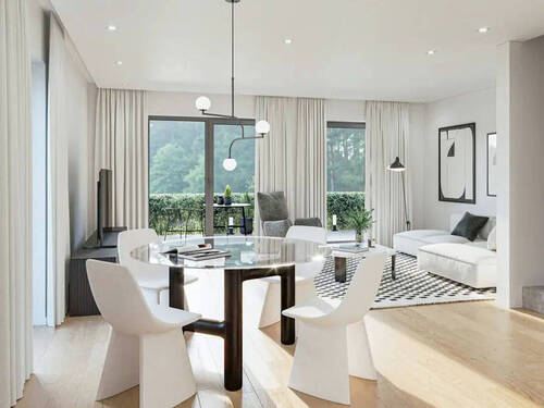 Beispiel-Wohnzimmer - Doppelhaushälfte mit 145,00 m&sup2; in Neuried zum Kaufen