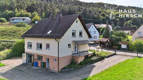Außenansicht Hinten - 6 Zimmer Mehrfamilienhaus, Wohnhaus zum Kaufen in Schönau (Pfalz)