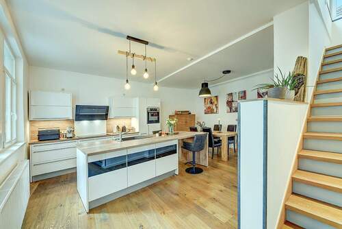 Küche / Esszimmer des Wohnbereichs im Erdgeschoss - 