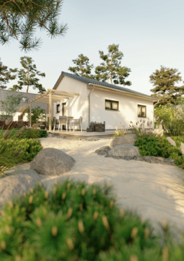 Gartenansicht - Traumhaus und Eigenheim: unkompliziert, energetisch sicher & bezahlbar