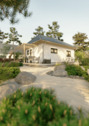 Gartenansicht WD - 2 Zimmer Bungalow in Plau am See