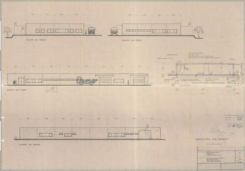 Produktion Ansicht und Schnitt - 