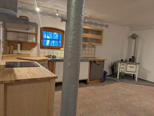 Küche mit allen E Geräten - 2 Zimmer Reihenmittelhaus zur Miete in Brachttal Streitberg