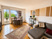 Wohnzimmer - Gepflegte 2-Zimmer-Wohnung mit Balkon & Tiefgaragenstellplatz in Münster-Roxel