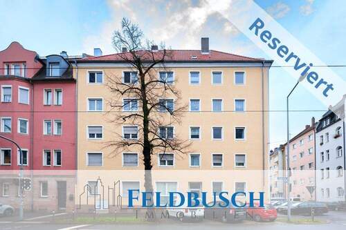Reserviert Logo - 2,5-Zimmer-Wohnung in der Nürnberger Südstadt mit großem Entwicklungspotenzial