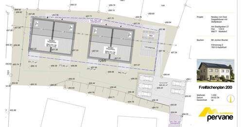 Bauplanung Freiflächenplan - 
