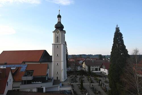 Ausblick auf Kirche - 