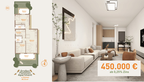 Living in Werneuchen - Living Sanddorn - Luxuriöser Erstbezug in Top Lage mit Fördermöglichkeit und Wellnesscenter