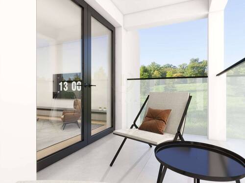 Balkon (Visualisierung) - 4 Zimmer Etagenwohnung in Werneuchen