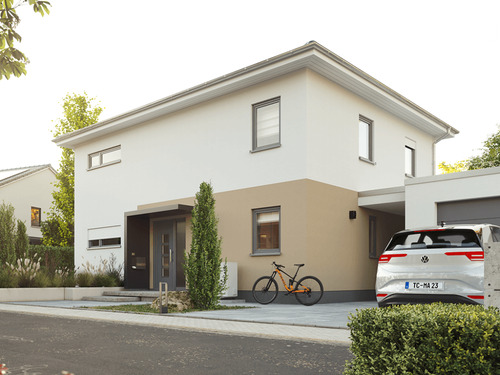 Fl152 RE - Straßenansicht - Schick und gradlinig - die perfekte Form zum stadtnahen Wohnen in Großobringen