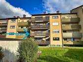 Außenansicht Westseite - Großzügige 3-Zimmer-Wohnung mit zwei Balkonen, Garage und Stellplatz