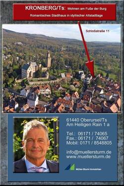 Kronberg Schloßstrasse 11 00 Deckblatt 1.jpg - KRONBERGTS.: saniertes Einfamilienhaus in der Kronberger Altstadt