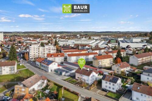 Luftaufnahme - 5 Zimmer Doppelhaushälfte zum Kaufen in Bad Saulgau