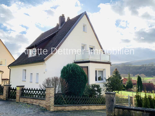 Ansicht - Gepflegtes Einfamilienhaus mit Garten und Panorama über Meimerhausen