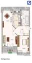 Grundriss Dachgeschoss WE29 Ist - 