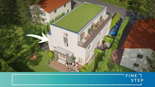 FINESTEP Immobilien GmbH - Exklusives Reihenendhaus am Waldheimplatz - Maximales Raumangebot in München-Waldperlach