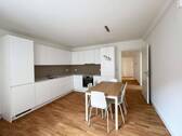 Virtuell möbilierte Darstellung - Küche - Etagenwohnung mit 92,00 m&sup2; in Trier zur Miete