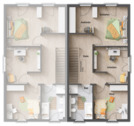 DH Aura 125 - Grundriss Obergeschoss rechts - 